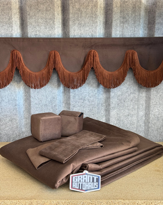 Brown Curtain Set